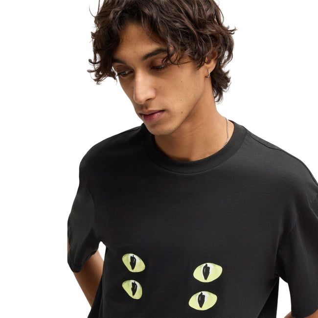 Black - Side - Hugo Mens Dombreo T-Shirt