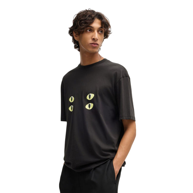 Black - Lifestyle - Hugo Mens Dombreo T-Shirt