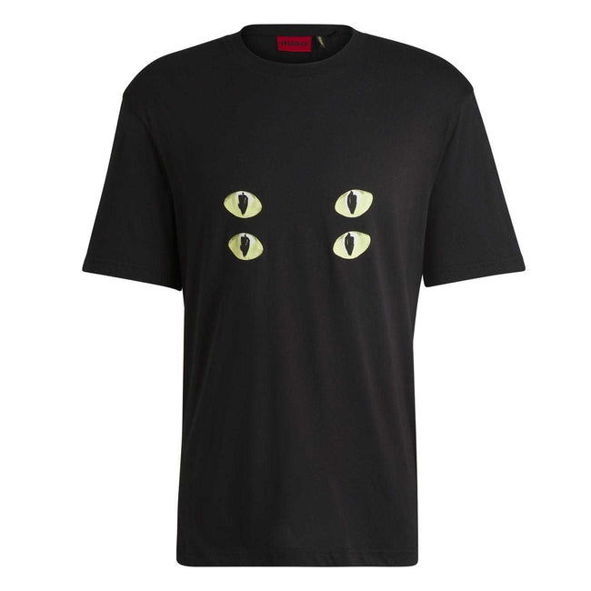 Black - Front - Hugo Mens Dombreo T-Shirt