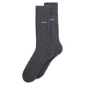 Grey - Back - Boss Unisex Adult Logo Socks (Pack of 2)