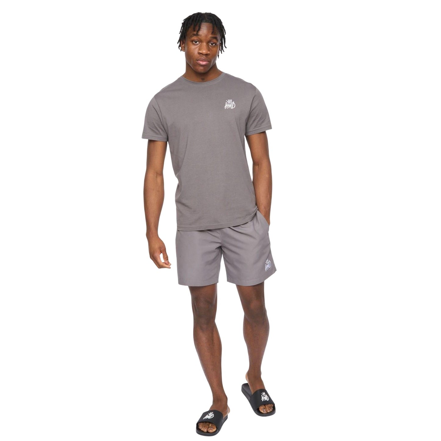 Grey - Pack Shot - Kings Will Dream Mens Crosby 2.0 Swim Shorts
