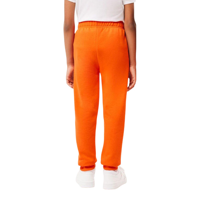 Orange - Pack Shot - Lacoste Childrens-Kids Fleece Jogging Bottoms