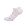 White-Multicoloured - Side - Lee Womens-Ladies Printed Cotton Liner Socks