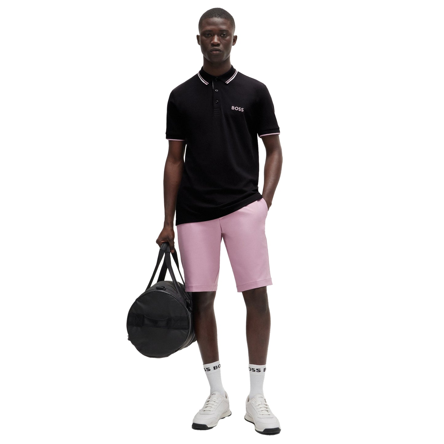 Dark Blue - Lifestyle - Boss Mens Paddy Pro Contrast Logo Polo Shirt