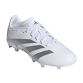 White - Front - Adidas Childrens-Kids Predator League Firm Ground Football Boots