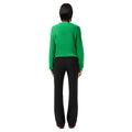 Black - Back - Lacoste Womens-Ladies High Waist Flared Trousers