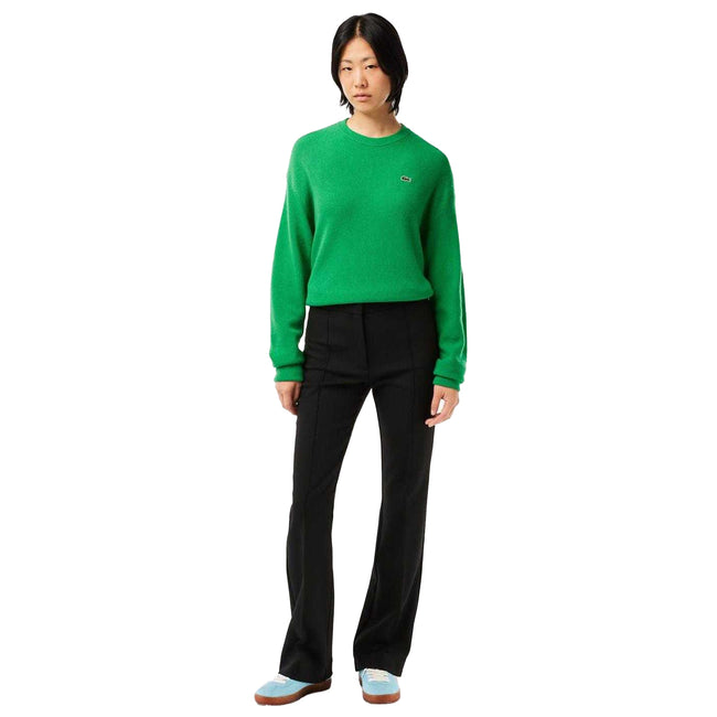 Black - Lifestyle - Lacoste Womens-Ladies High Waist Flared Trousers