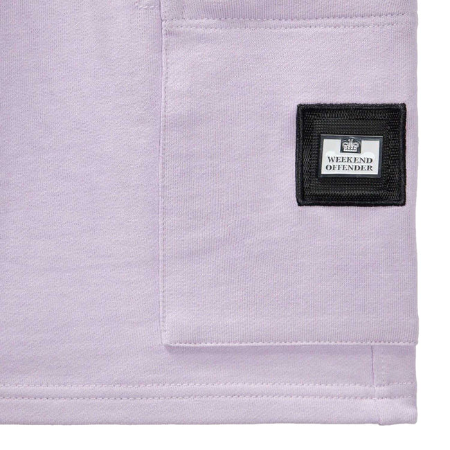 Purple - Lifestyle - Weekend Offender Mens Hawkins Classic Fleece Shorts