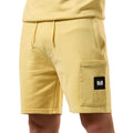 Yellow - Side - Weekend Offender Mens Hawkins Classic Fleece Shorts
