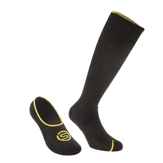 Black - Front - Skins Unisex Adult Series-3 Travel Socks