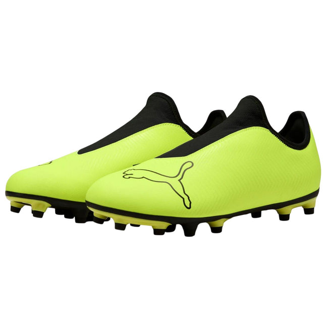 Yellow - Front - Puma Childrens-Kids Finesse Firm Ground Football Boots