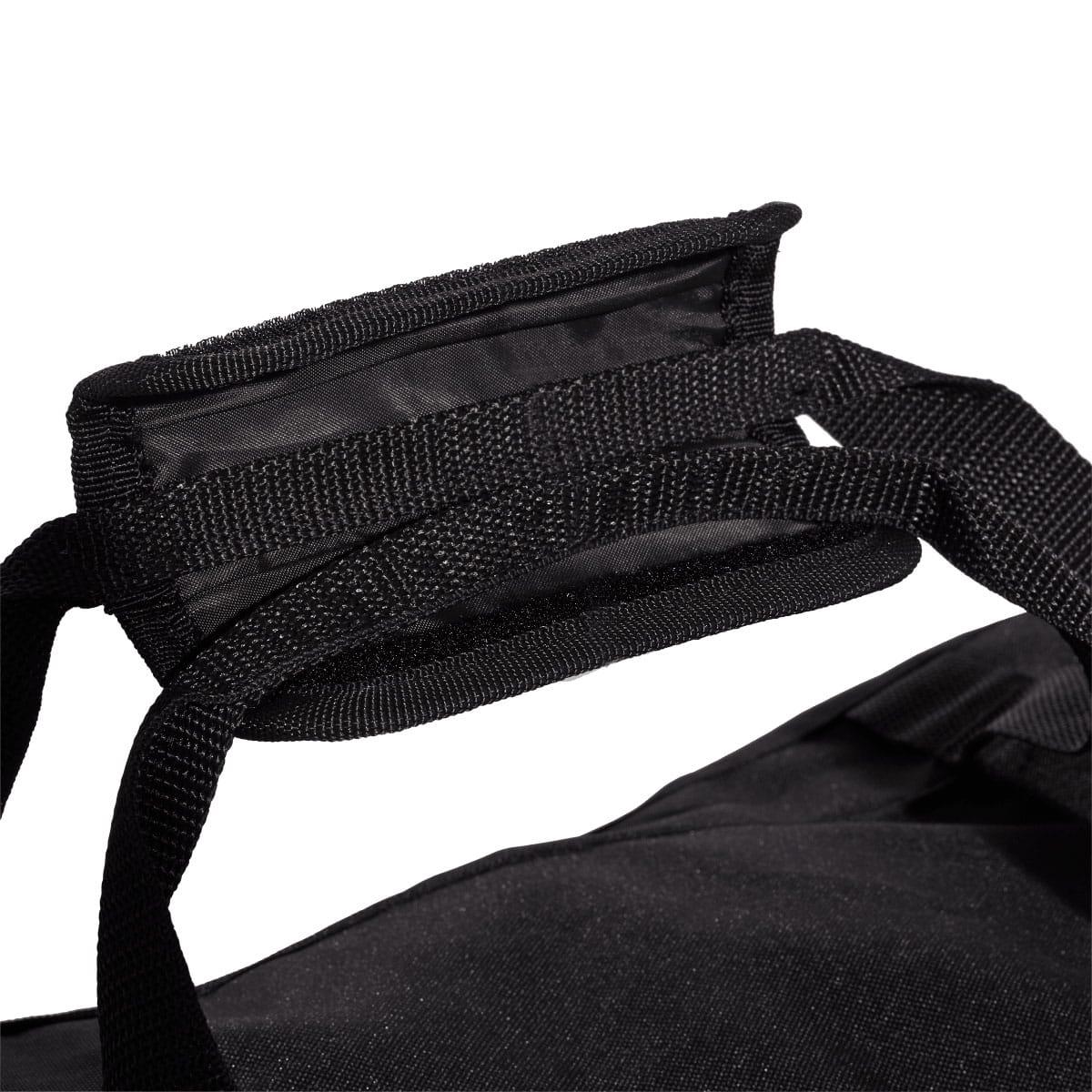 Black - Close up - Adidas Linear Recycled Polyester Duffle Bag