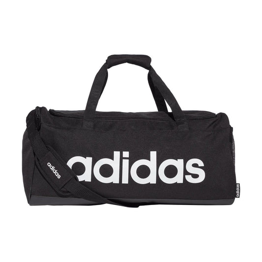 Black - Front - Adidas Linear Recycled Polyester Duffle Bag