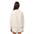 White - Back - Lacoste Womens-Ladies Double Piqué Crew Neck Sweatshirt