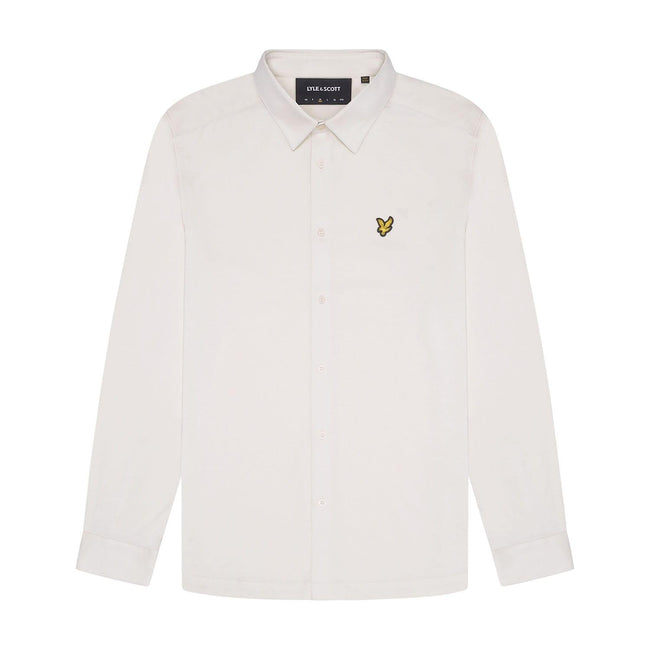 White - Front - Lyle & Scott Mens Interlock Shirt
