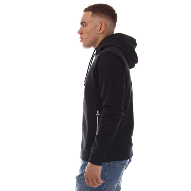Black - Side - Modern Amusement Mens Route 66 Full Zip Hoodie