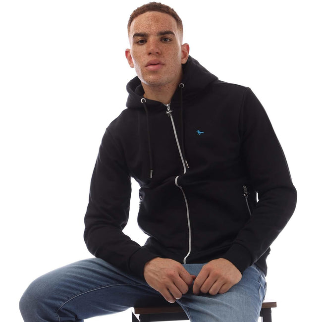 Black - Pack Shot - Modern Amusement Mens Route 66 Full Zip Hoodie