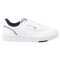 White-Navy - Side - Reebok Unisex Adult Phase Court Suede Trainers