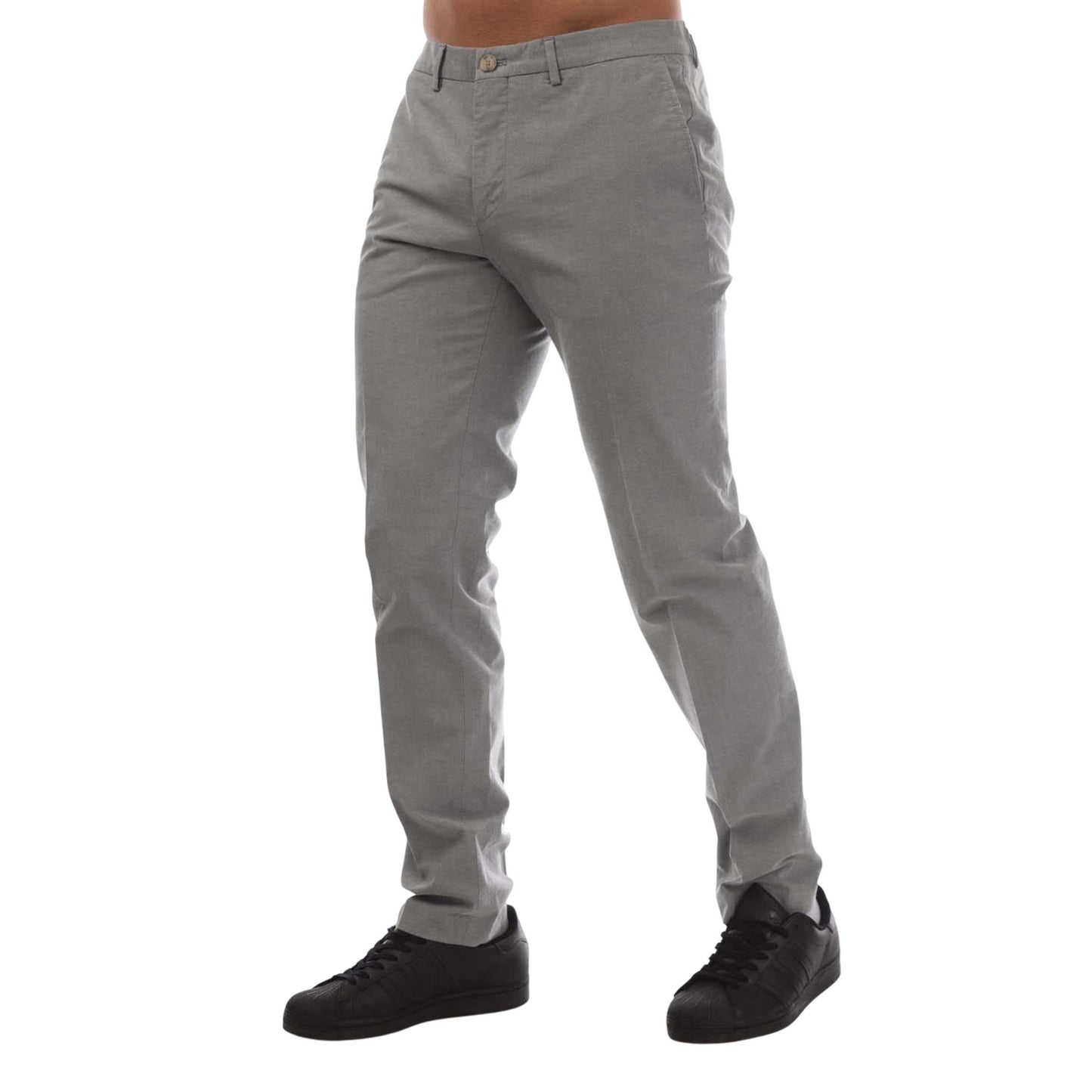 Grey - Side - Boss Mens Wylson-W Trousers