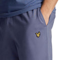 Blue - Side - Lyle & Scott Mens Fly Fleece Shorts