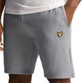 Grey - Side - Lyle & Scott Mens Fly Fleece Shorts