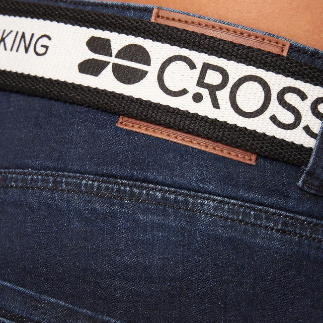 Blue - Side - Crosshatch Mens Reestier Denim Shorts