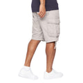Grey - Back - Crosshatch Mens Jamstar Cargo Shorts