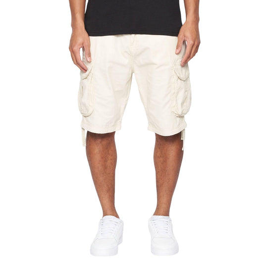 Stone - Front - Crosshatch Mens Jamstar Cargo Shorts