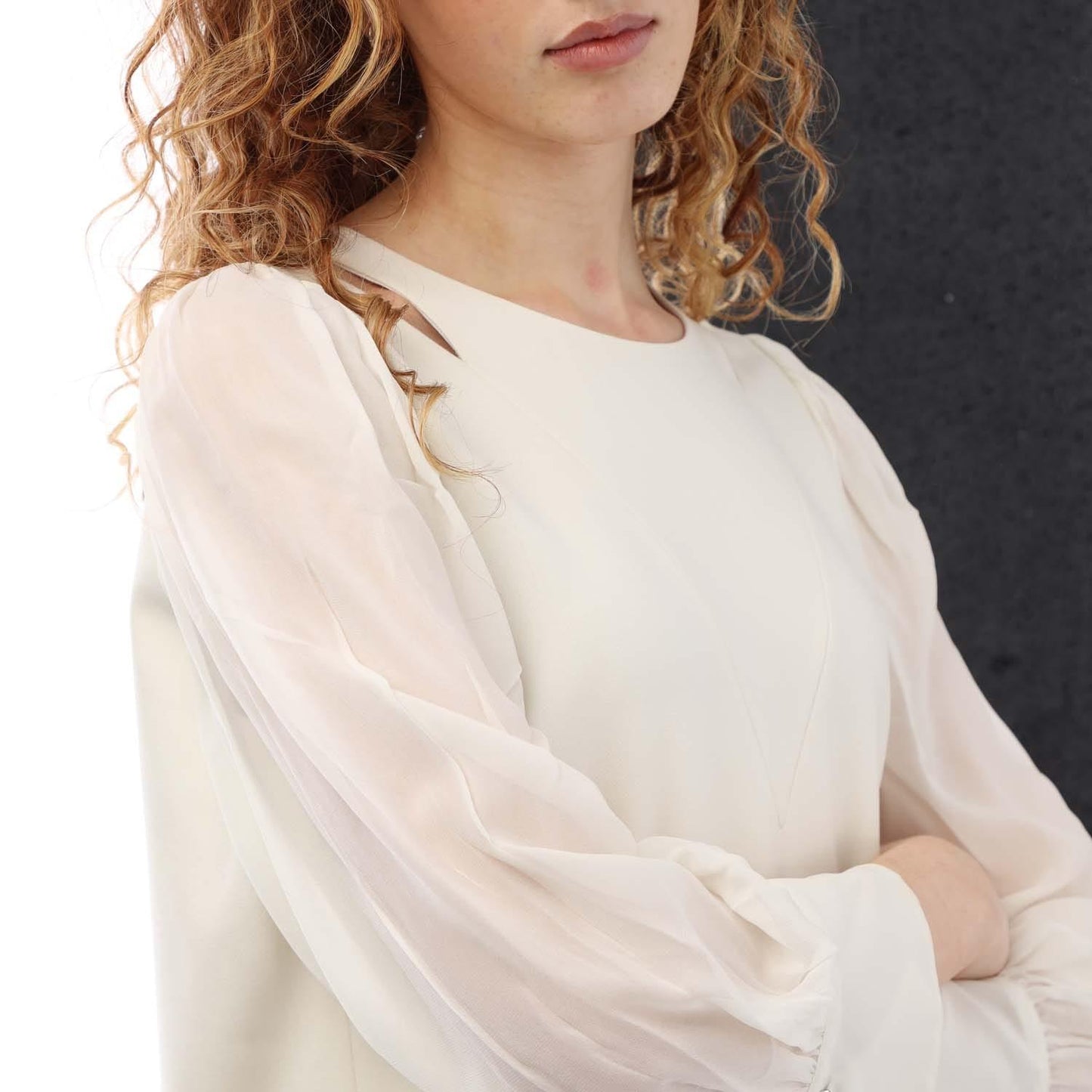 White - Pack Shot - Boss Womens-Ladies Darala Casual Dress