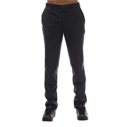 Dark Blue - Front - Hugo Boss Mens Getlin204 Trousers