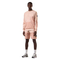 Pink - Close up - Weekend Offender Mens Sirenko Crew Neck Sweatshirt