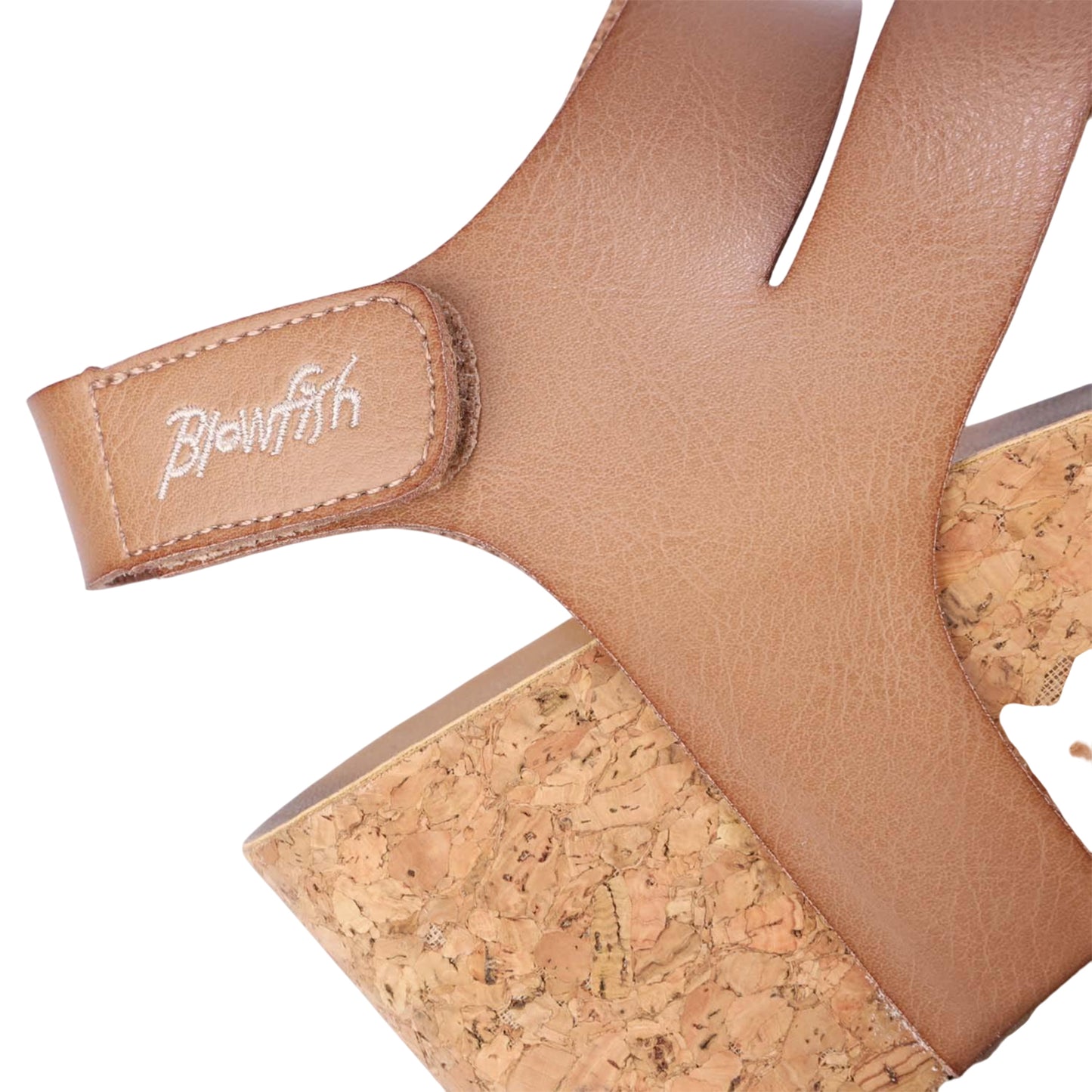 Beige - Close up - Blowfish Malibu Womens-Ladies Leelee Wedge Sandals