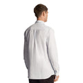 Blue-White - Back - Lyle & Scott Mens Stripe Oxford Shirt