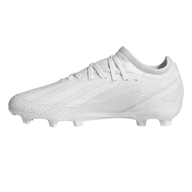 White - Lifestyle - Adidas Childrens-Kids X Crazyfast.3 Firm Ground Football Boots