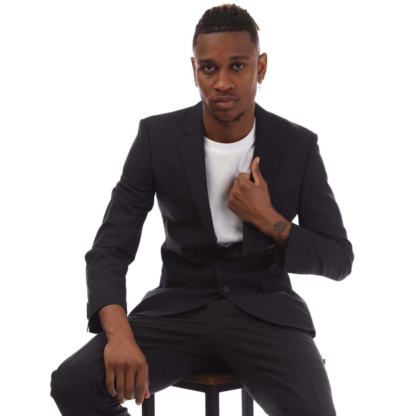 Navy - Lifestyle - Boss Mens Hayes Single-Breasted Blazer