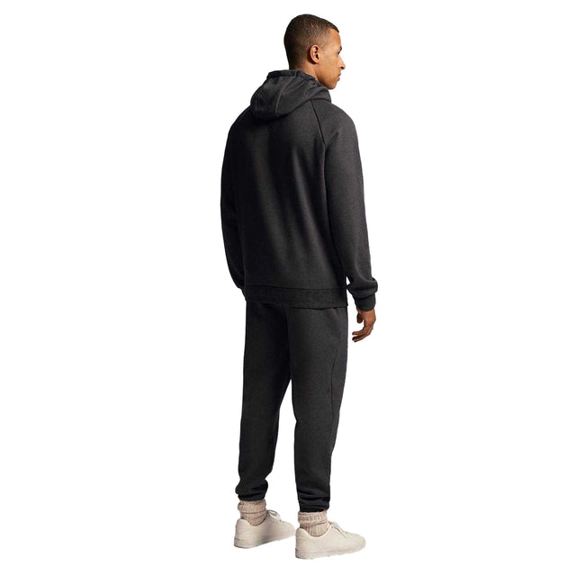 Burgundy - Front - Lyle & Scott Mens Racked Jogging Bottoms