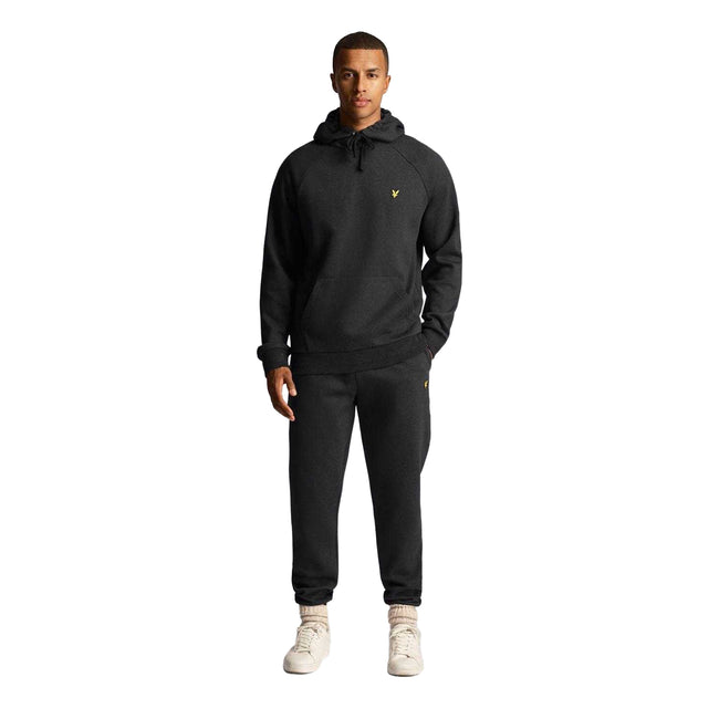 Black - Back - Lyle & Scott Mens Racked Jogging Bottoms