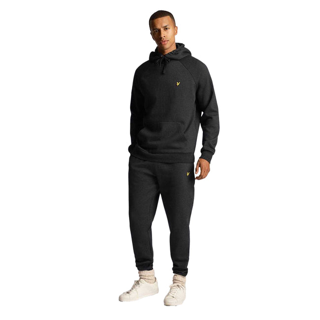 Black - Side - Lyle & Scott Mens Racked Jogging Bottoms