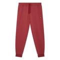 Burgundy - Side - Lyle & Scott Mens Racked Jogging Bottoms