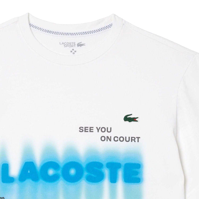 White - Side - Lacoste Mens Tennis X Daniil Medvedev T-Shirt