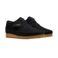 Black - Side - Clarks Mens Weaver Suede Shoes