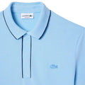 Light Blue - Side - Lacoste Mens Paris Pique Stretch Regular Polo Shirt