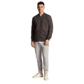 Gunmetal - Side - Lyle & Scott Mens Jersey Loop Back Bomber Jacket