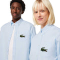 Light Blue - Side - Lacoste Unisex Adult Striped Relaxed Fit Shirt