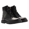 Black - Front - Hugo Boss Mens Jacob Leather Ankle Boots