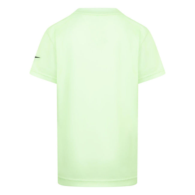 Green - Back - Nike Childrens-Kids Stacked Logo T-Shirt