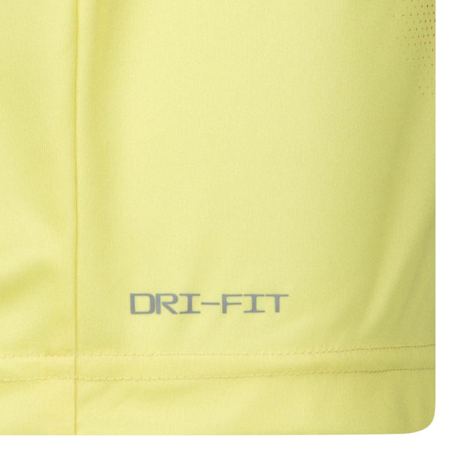 Yellow - Side - Nike Childrens-Kids Stacked Logo T-Shirt