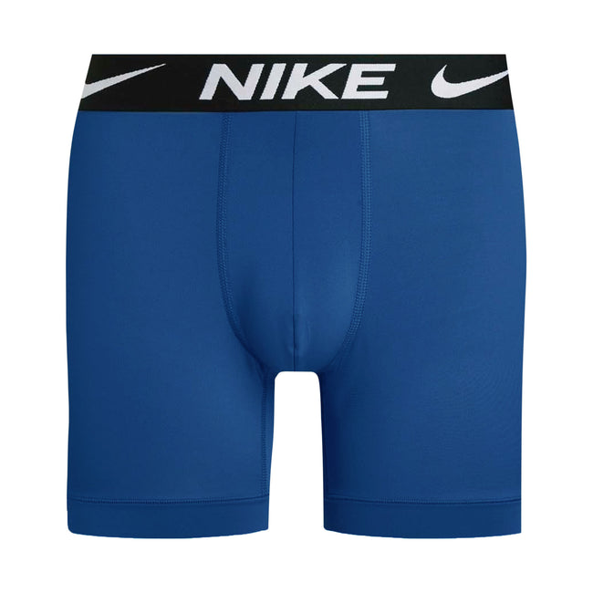Stucco-Blue-Team Red - Side - Nike Mens Dri-FIT Essential Micro Boxer Shorts (Pack of 3)