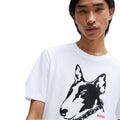 White - Pack Shot - Hugo Mens Dog Print T-Shirt