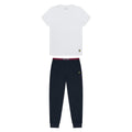 White-Navy - Front - Lyle & Scott Boys Long Pyjama Set